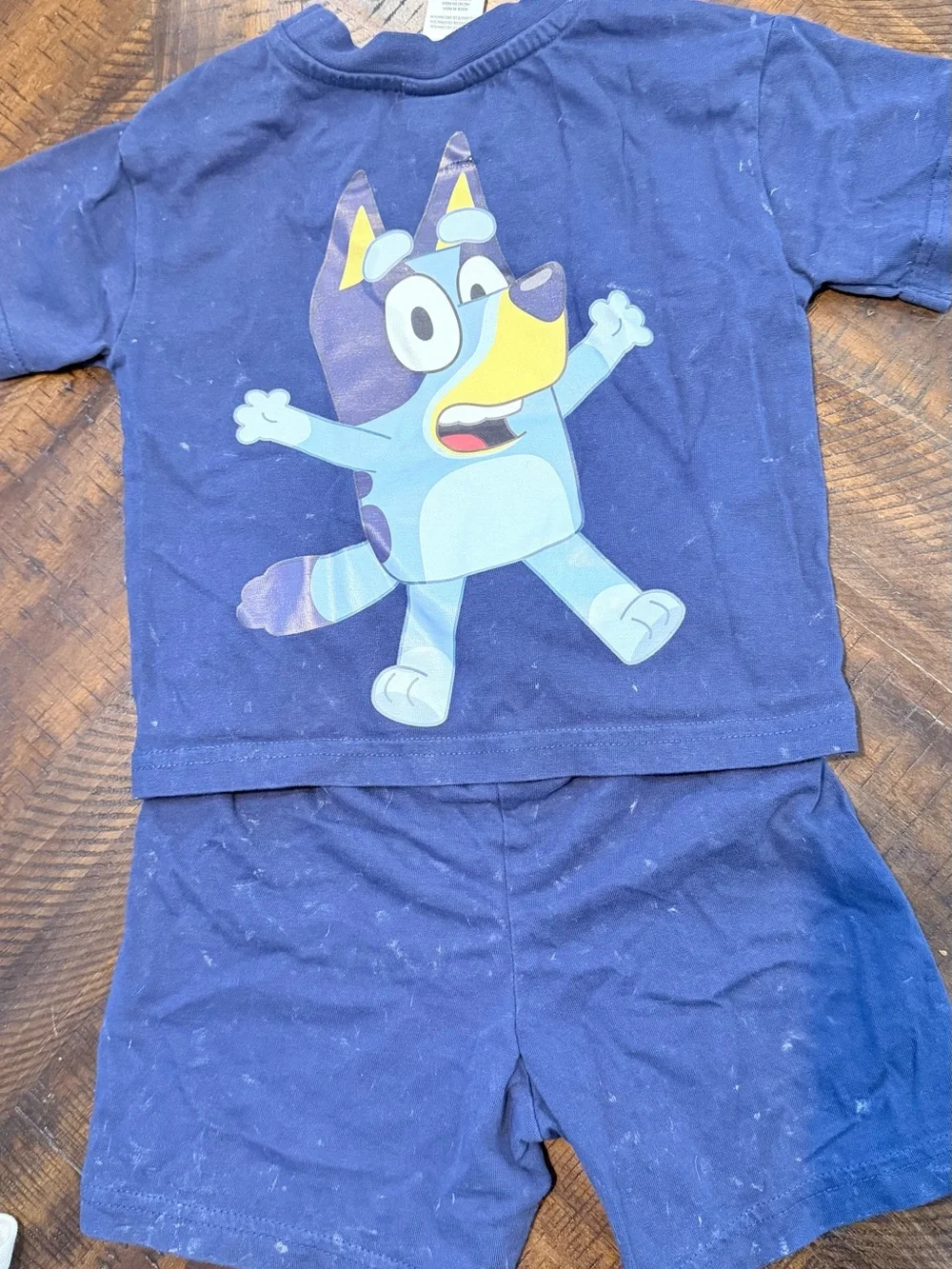 Bluey Kids Navy shirt and shorts Set - Blue Characters